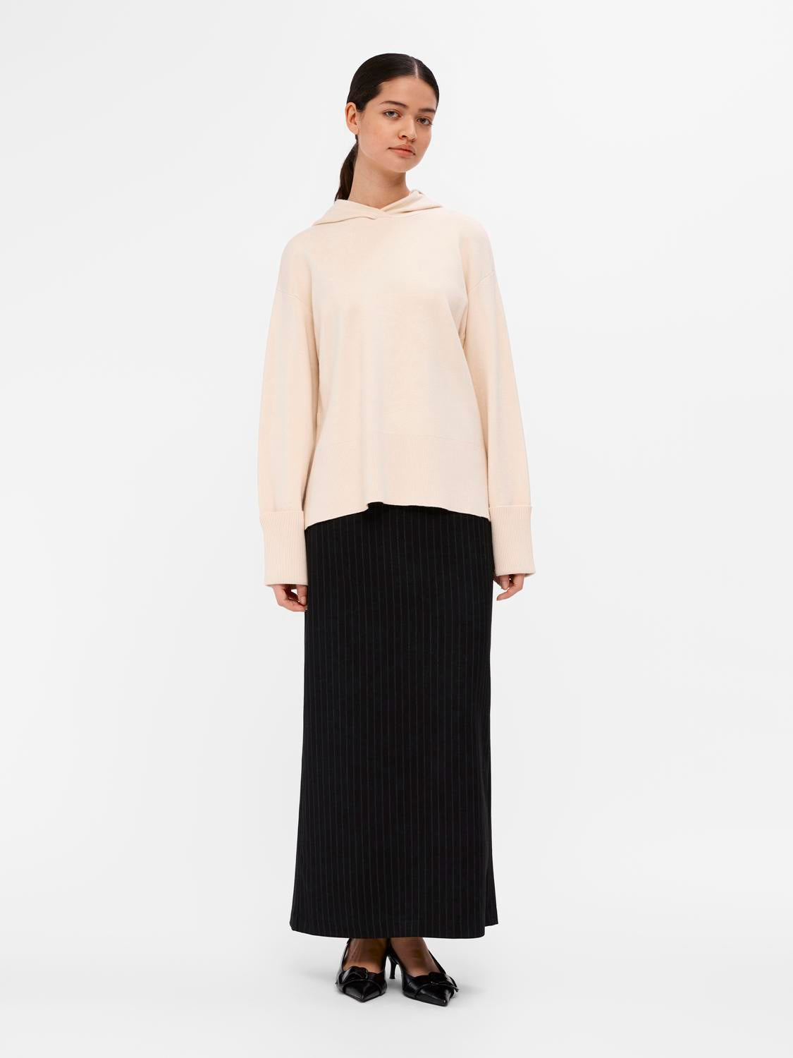 OBJCARDI Pullover - Sandshell